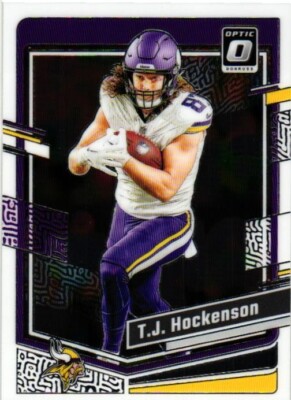 2023 Donruss Optic Football T.J. HOCKENSON #127 Minnesota Vikings 