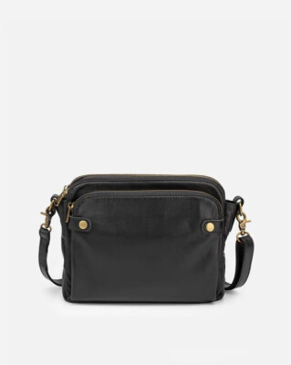 CROSSBODY SHOULDER BAG ~ BRAND NEW ~ OPENED, NEVER USED ~ ECO-FRIENDLY LEATHER