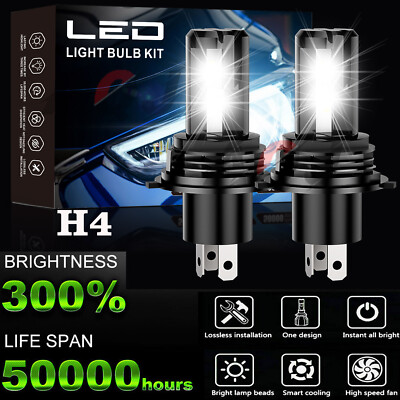 9003 H4 LED Headlight Bulbs Kit 10000w 1000000LM Hi/Lo Beam Super