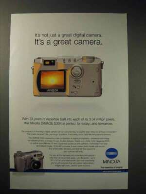 2001 Minolta DiMage S304 Camera Ad - It's Great | eBay