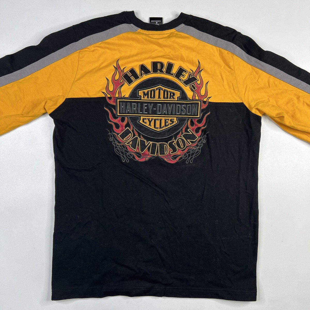 Harley Davidson Embroidered Long Sleeve Shirt SweatShirt