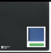 1x Bambu Lab Carbon Fiber Effect Build Plate Replacement Surface A1 Mini -FAP021