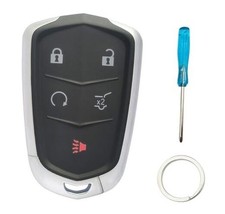 Key Fob Cover Case Shell fits for015-019 Cadillac Escalade, CTS, 2 5 Buttons B