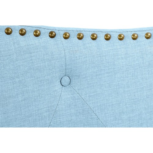 Cabecero de Cama DKD Home Decor Azul Beige Celeste Madera de caucho 146 x 6 x - Imagen 3 de 3