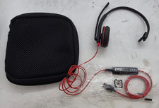 Plantronics Blackwire 3200 Wired Over The Ear Headset W/ Volume Control  Case