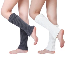 SISOSOCK Leg Warmers for Women Winter Warm Knitted Knee High Boot Socks 80s f...