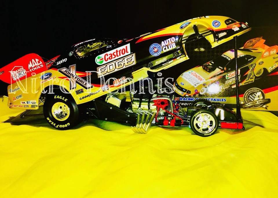NHRA JOHN FORCE 1:24 Die-cast EDGE Acción NITRO Divertido Coche TOP FUEL Drag Racing Foto 4 de 4