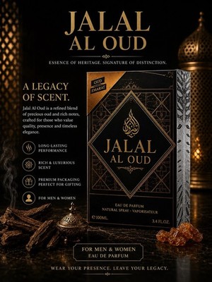 Emarat Jalal Al Oud EDP Spray 3.4 oz Oud Long Lasting Unisex Fragrance