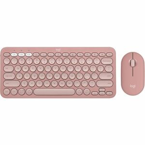 Logitech Pebble 2 Combo Wireless Keyboard & Mouse Tonal Rose Logi Bolt