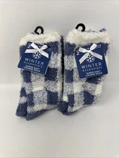 2x Winter Essentials Super Soft Socks Size 4-10  (4 Pairs Total )
