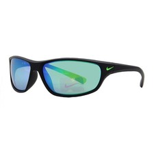 Nike NIKE RABID FQ4765 003 Matte Black/Grey Green Mirrored 63-14-135 Sunglass...
