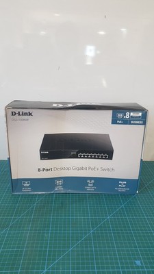 D-Link DGS-1008MP 8-Port Gigabit PoE+ Switch 125W Neu OVP Lagerungsspuren_0.89_6