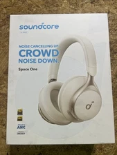 Soundcore Space One Wireless Over-Ear Headphones 40H ANC Playtime New