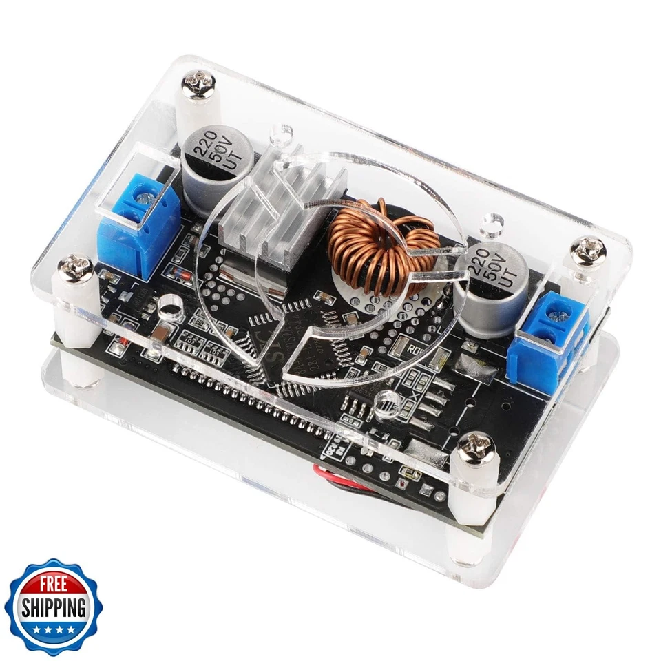 DROK DC Voltage Regulator Adjustable - 2pcs LCD Display Boost Converter 6-30V - Image 4 of 4