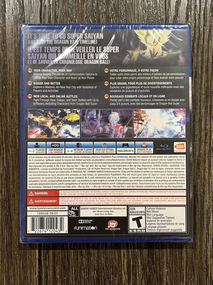 Jeu Xbox 360 Dragonball Xenoverse - Version Française Neuve Et Sous Blister - Édition Standard