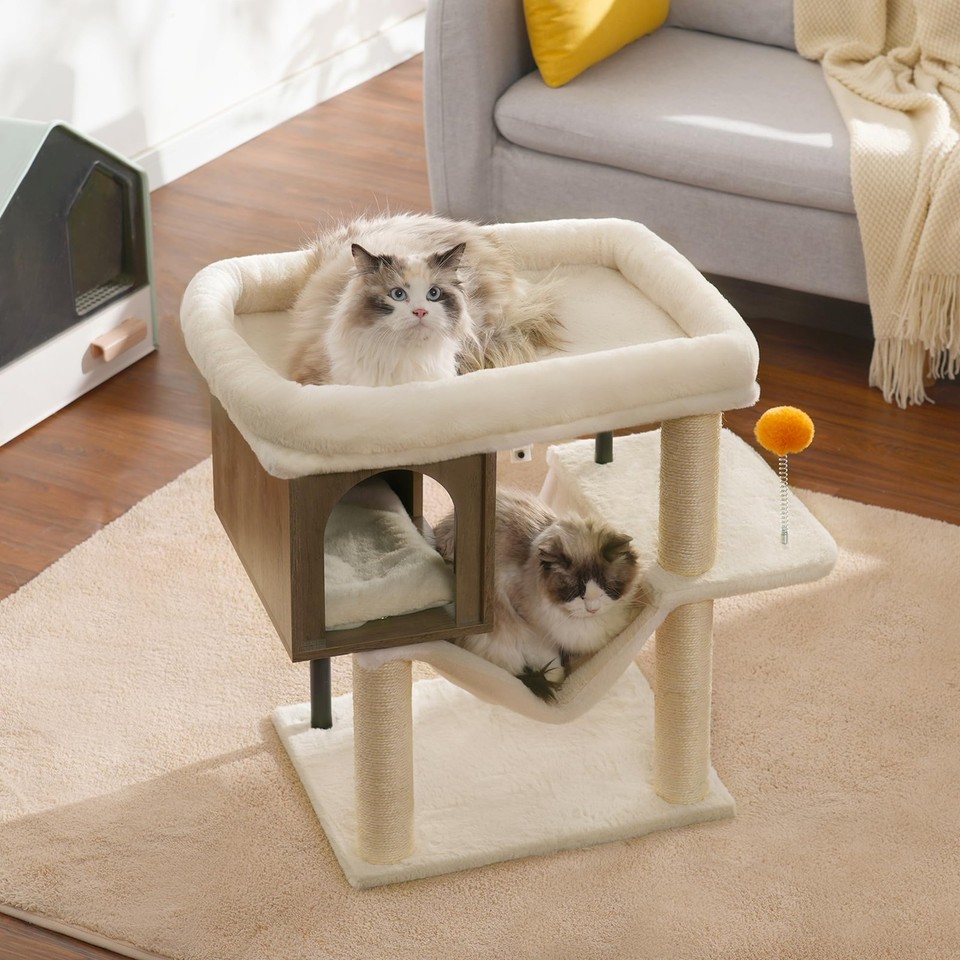 Dinosaur Cat Tree Cat Scratching Post Mushroom,Interactive Toy Cat