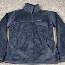 Patagonia Re-Tool Snap T Pullover Fleece Navy Blue Polartec Womens Medium