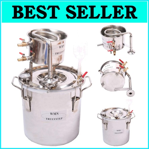 Portable 2-Pot Distillation Kit - Perfect for Whiskey, Vodka, and Essential Oils
