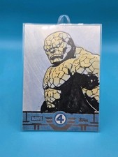 2026 Topps Finest Fantastic Four The Thing 1/1 Sketch Card By Artist IQ