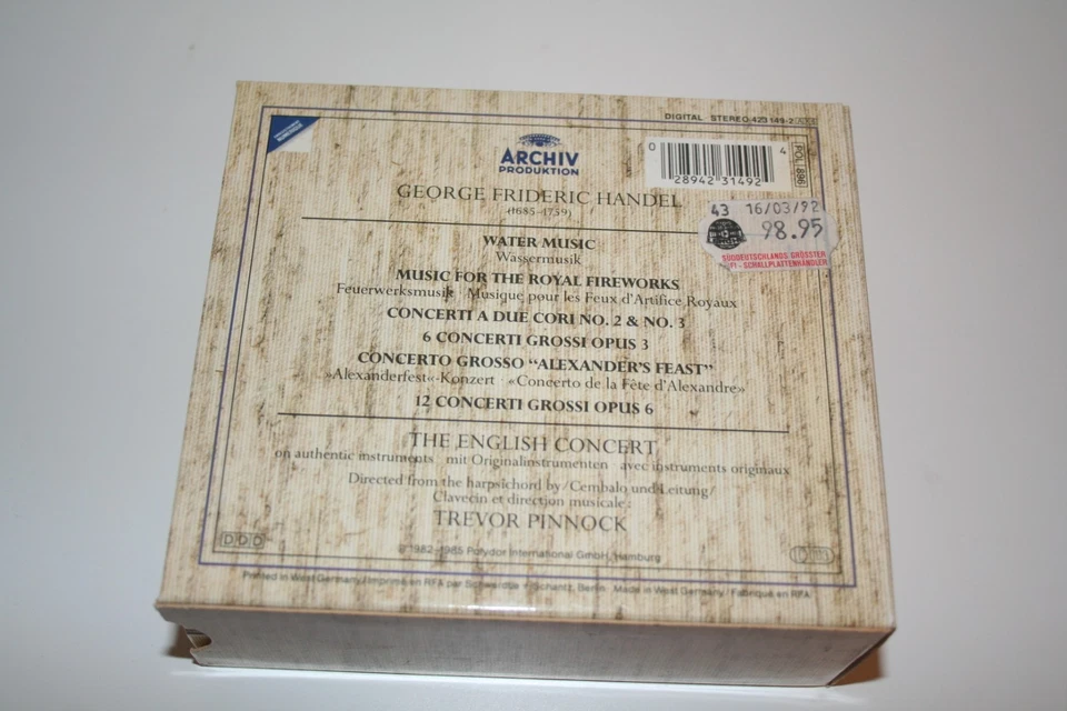 GEORGE FRIDERIC HANDEL - Orchestral Works / Orchesterwerke - English Concert 6CD - Bild 2 von 4