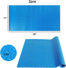 2Pcs Large Swimming Pool Ladder Mat, 17"X38" Protective Non-Slip Pool Step Pa...