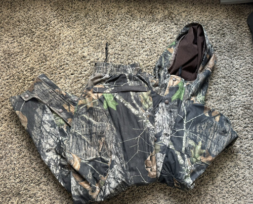 Cabela's Dry Plus Camouflage Jacket Pants Set Hunting Mens Large Reg Thinsulate - Picture 1 of 12