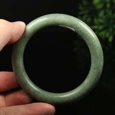 61mm Grade A 100% Natural Green Jade Bracelet Bangle Chinese Guizhou Jade RT7877