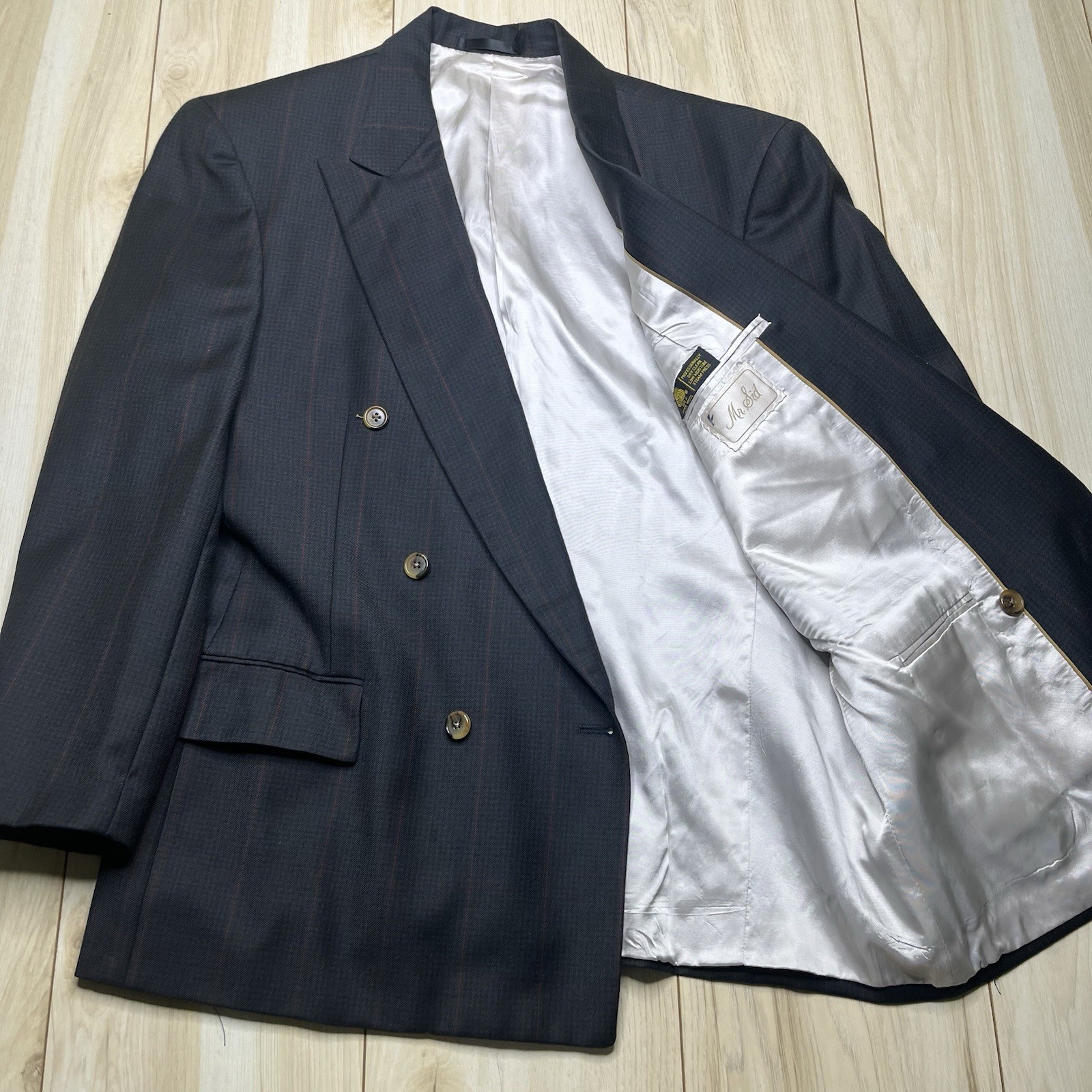 Mr Sid Double Breasted Windowpane Houndstooth Dar… - image 7