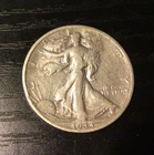 1933-S Walking Liberty Silver Half Dollar, Fine. B114