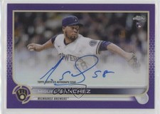 2022 Topps Chrome Rookie Purple Refractor /250 Miguel Sanchez #RA-MS Auto 02u3