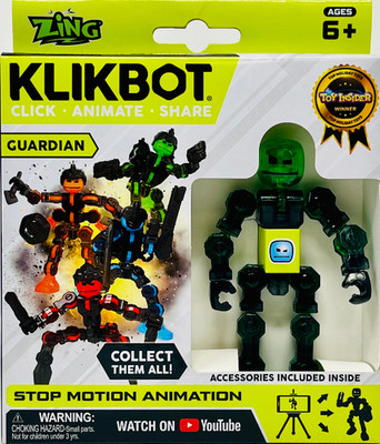 Zing Klikbot Guardians Stop Motion Animation Blitz Figure