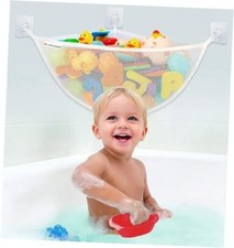Bath Toy Storage Organizer for Bathtub   Large Mesh Bath Toy Holder  Corner