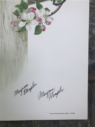 Maryrose Wampler, Lilac Apple Blossom, Signed Print, 28x22, Wall Art, Plate 6 - Picture 8 of 9