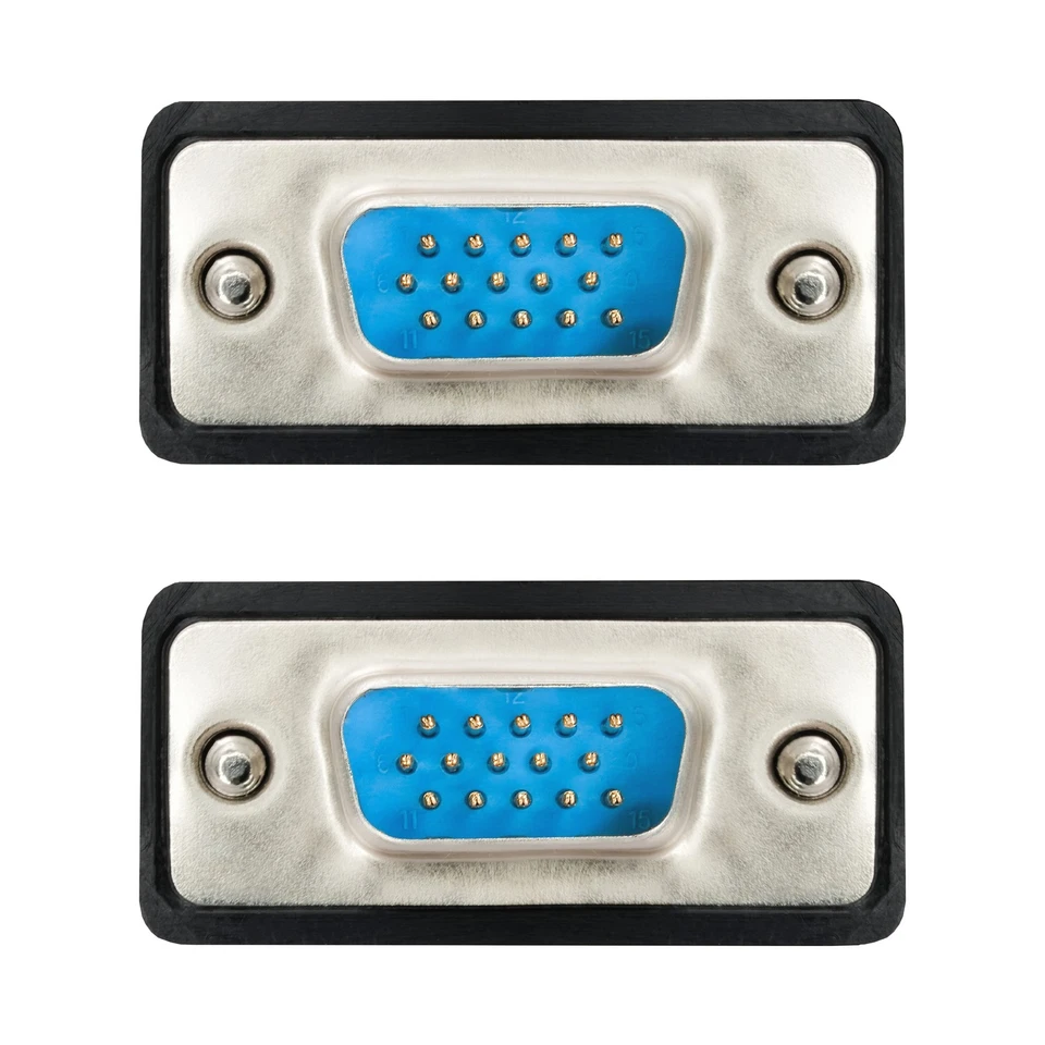 20m S-VGA Kabel Monitor VGA Anschlusskabel schwarz Ferritkern geschirmt - Bild 2 von 4