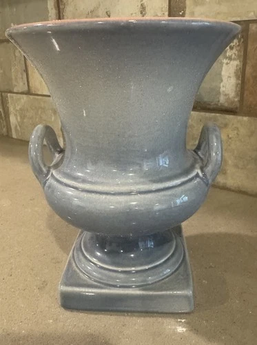 Red Wing Pottery Vase Gray/Pink #871