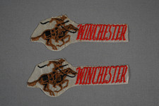 Lot of 2 Vtg Original NOS Winchester 5" Patch Iron-On Horse Cowboy