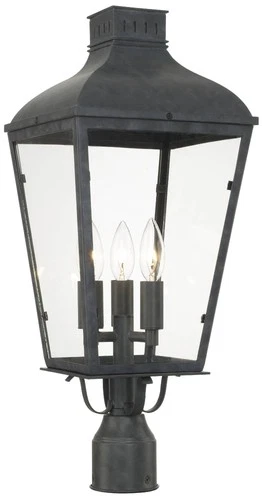 Crystorama Dumont 23" High Graphite Outdoor Post Light - Picture 2 of 6