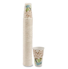 Dixie 5356CD 16 oz PerfecTouch Coffee Haze Design Paper Hot Cups 50/Pack New