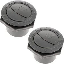 2 pcs Dashboard Air Conditioning Deflector Side Roof Air Vent Outlet, Louvered D