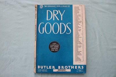 1937 WINTER DRY GOODS MAGAZINE - BUTLER BROTHERS DISTRIBUTORS COVER - E 26515