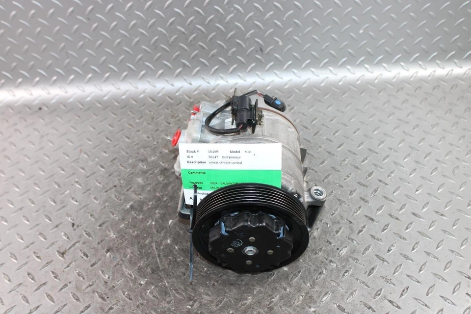 04-07 JAGUAR XJ8 A/C AC Air Conditioning Climate Compressor Unit OEM Factory OE - Image 4 of 4