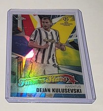 2020-21 Topps Chrome UEFA Champions League FS Aqua Dejan Kulusevski 008/199