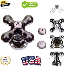 Cross-Arm Faucet Handle  Sink  Bathtub Handle  Single Handle  Chrome 46006