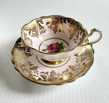 Paragon Fine Bone China Floral Teacup and Saucer with Gilt Rim — listing 5