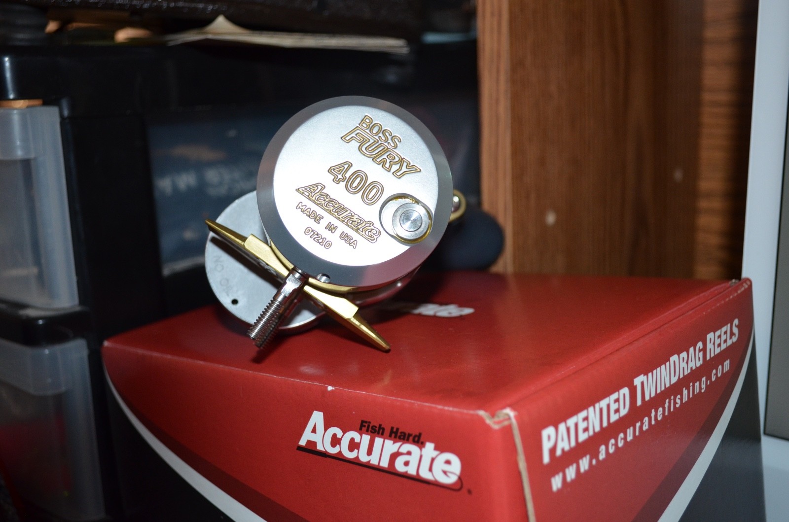 accuurate twindrag fishing reel new in box