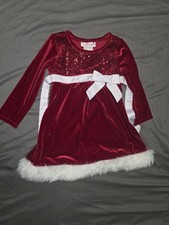 Girls Red Christmas Dress