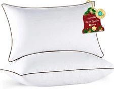Standard Pillows Set of 2, Cooling and Supportive Pillows Full Size Set of 2 for