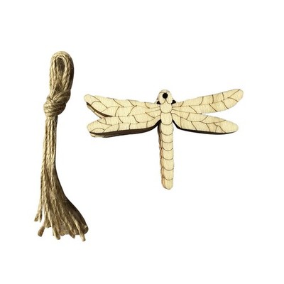 10pcs Dragonfly Holzheizanhänger Walltür Home Party Hanging Ornament