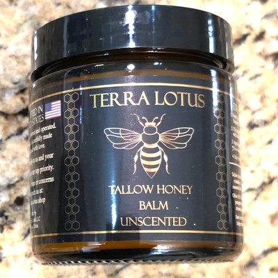 Tallow Balm 100%Organic Honey Blend MONIER Moisturizer Sensitive Skin 2oz Jar(1)