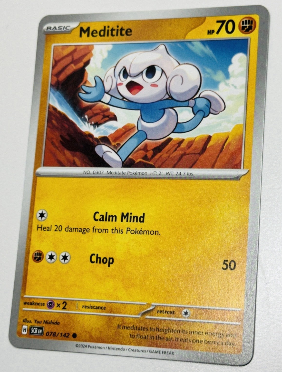 Meditite - 078/142 - Common - Near Mint Stellar Crown Fast Shipping